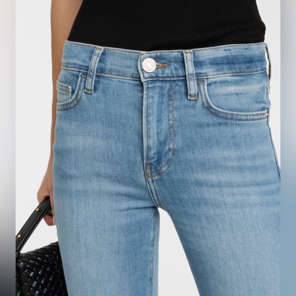 NWOT$248 FRAME Made In USA Le High Flare Jeans Women 28x34” Light Denim Flared - Picture 5 of 16